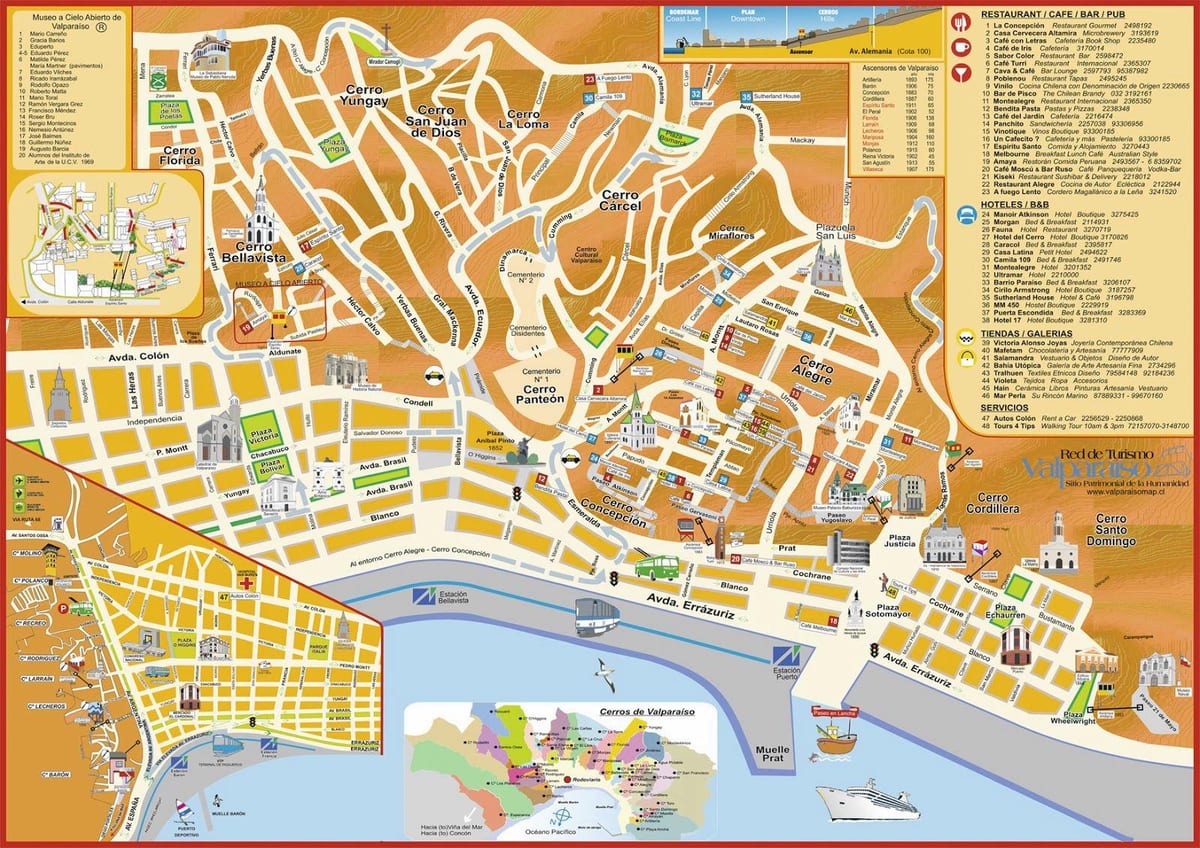 ਯਾਤਰੀ ਦਾ ਨਕਸ਼ਾ ਚਿਲੀ valparaiso