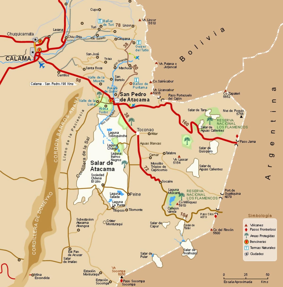 ਨਕਸ਼ਾ ਦੇ atacama ਚਿਲੇ